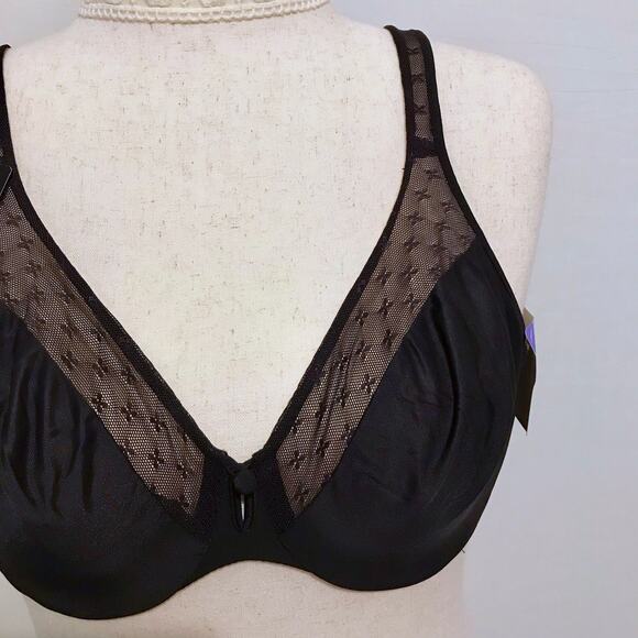 Bali NWT Smoothing Black Bra Women 40C - Picture 3 of 11